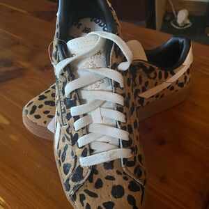 Reebok Classic Leopard Print Shoes with White Laces